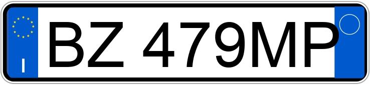 Numer rejestracyjny BZ479MP posiada OPEL Frontera