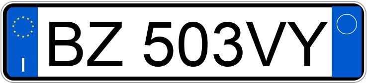 Numer rejestracyjny BZ503VY posiada NISSAN Micra 2a serie