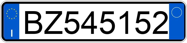 Numer rejestracyjny BZ545152 posiada VOLKSWAGEN Golf 2a serie