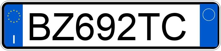 Numer rejestracyjny BZ692TC posiada SUZUKI Jimny 3a serie Numer rejestracyjny BZ692TC posiada SUZUKI Jimny 3a serie