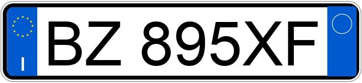 Numer rejestracyjny BZ895XF posiada LANCIA Y Numer rejestracyjny BZ895XF posiada LANCIA Y