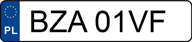 Numer rejestracyjny BZA 01VF posiada AUDI RS6 Avant Quattro 4.2 Kat. MR`02 E3 4B Tiptronic - BZA01VF