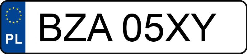 Numer rejestracyjny BZA 05XY posiada TOYOTA YARIS - BZA05XY