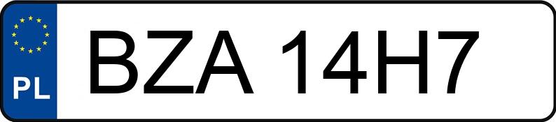 Numer rejestracyjny BZA 14H7 posiada HYUNDAI TUCSON IX35 - BZA14H7