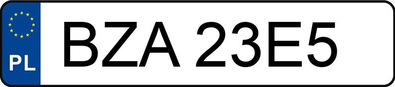 Numer rejestracyjny BZA 23E5 posiada OPEL CORSA - BZA23E5