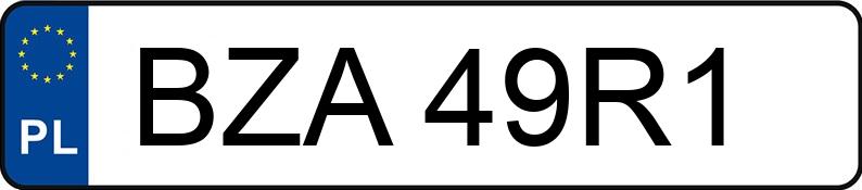 Numer rejestracyjny BZA 49R1 posiada OPEL ASTRA - BZA49R1