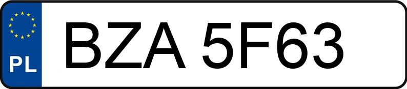 Numer rejestracyjny BZA 5F63 posiada BMW 316I - BZA5F63