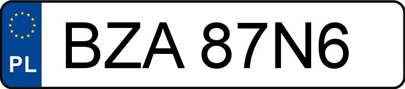 Numer rejestracyjny BZA 87N6 posiada SEAT IBIZA - BZA87N6