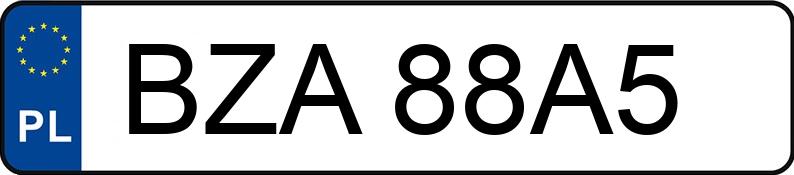 Numer rejestracyjny BZA 88A5 posiada BMW 528 - BZA88A5 Numer rejestracyjny BZA 88A5 posiada BMW 528 - BZA88A5
