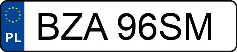 Numer rejestracyjny BZA 96SM posiada HONDA CIVIC 1,4 KAT - BZA96SM