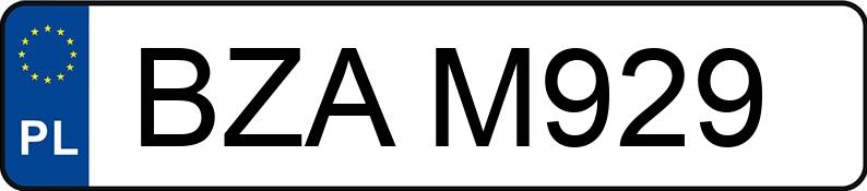 Numer rejestracyjny BZA M929 posiada OPEL  - BZAM929