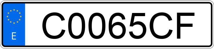 Numer rejestracyjny C0065CF posiada PEUGEOT 206 Numer rejestracyjny C0065CF posiada PEUGEOT 206