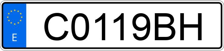 Numer rejestracyjny C0119BH posiada PEUGEOT 306