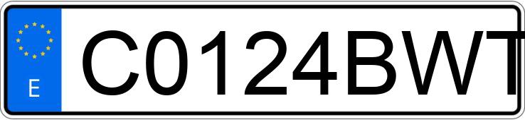 Numer rejestracyjny C0124BWT posiada LIGIER JS