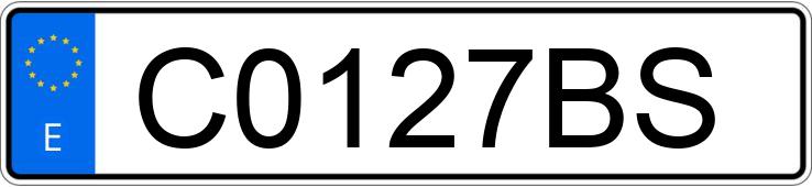 Numer rejestracyjny C0127BS posiada CITROEN ZX