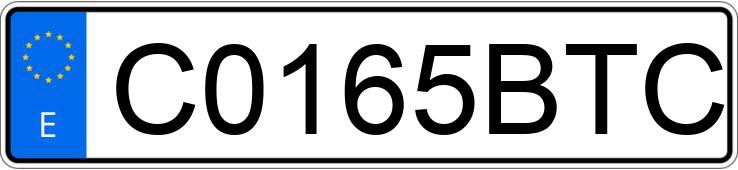 Numer rejestracyjny C0165BTC posiada YAMAHA AEROX 50
