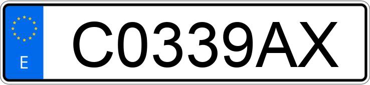 Numer rejestracyjny C0339AX posiada VOLKSWAGEN GOLF Numer rejestracyjny C0339AX posiada VOLKSWAGEN GOLF