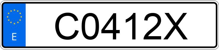 Numer rejestracyjny C0412X posiada RENAULT 11 Numer rejestracyjny C0412X posiada RENAULT 11