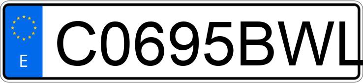 Numer rejestracyjny C0695BWL posiada SCOMADI TL Numer rejestracyjny C0695BWL posiada SCOMADI TL