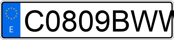 Numer rejestracyjny C0809BWW posiada PEUGEOT KISBEE