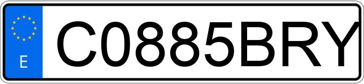 Numer rejestracyjny C0885BRY posiada YAMAHA AEROX 50