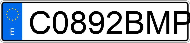 Numer rejestracyjny C0892BMP posiada HONDA CUB 50