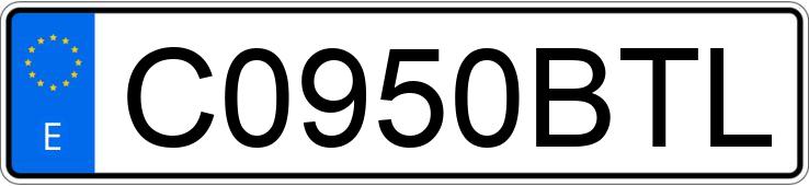 Numer rejestracyjny C0950BTL posiada DERBI SENDA Numer rejestracyjny C0950BTL posiada DERBI SENDA