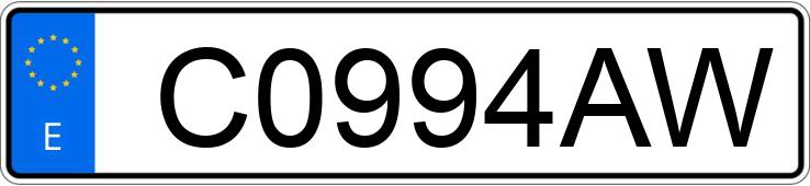 Numer rejestracyjny C0994AW posiada OPEL ASCONA Numer rejestracyjny C0994AW posiada OPEL ASCONA