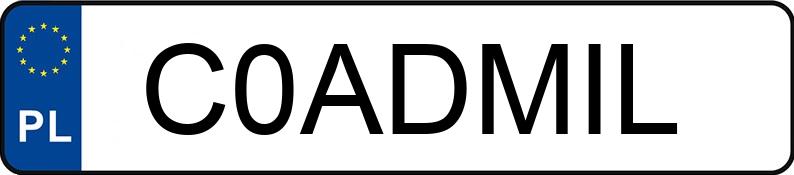 Numer rejestracyjny C0ADMIL posiada JEEP GRAND CHEROKEE