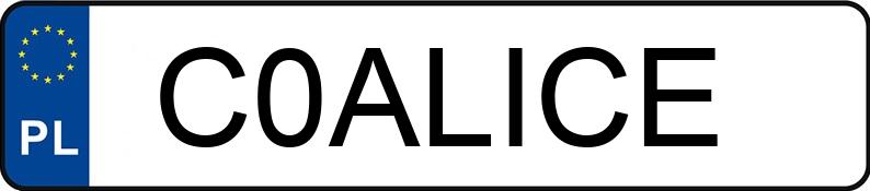 Numer rejestracyjny C0ALICE posiada BMW 118 Diesel MR`11 E5 F20/F21 118 Diesel MR`11 E5 F20/F21