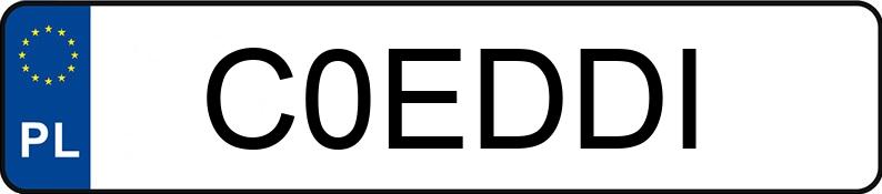 Numer rejestracyjny C0EDDI posiada MERCEDES-BENZ 119 Vito BlueTEC MR`14 E6 2.8t Tourer Base