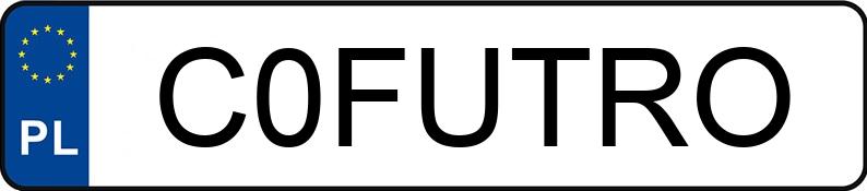 Numer rejestracyjny C0FUTRO posiada BMW 730D