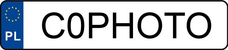 Numer rejestracyjny C0PHOTO posiada MINI [BMW] Mini 1.6 MR`01 E3 One