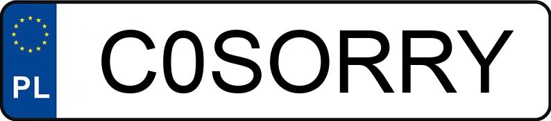 Numer rejestracyjny C0SORRY posiada MERCEDES-BENZ GLC 220 d MR`22 E6d X254