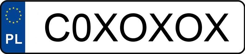 Numer rejestracyjny C0XOXOX posiada DODGE RAM 2500