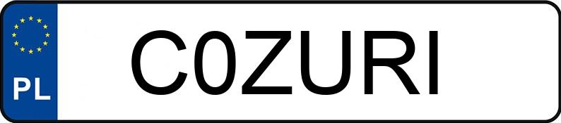 Numer rejestracyjny C0ZURI posiada BMW 520 Diesel DPF MR`10 E5 F10 520 Diesel DPF MR`10 E5 F10