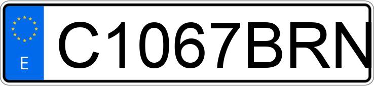 Numer rejestracyjny C1067BRN posiada YAMAHA AEROX 50