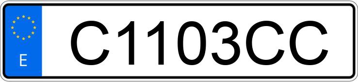 Numer rejestracyjny C1103CC posiada HONDA PRELUDE