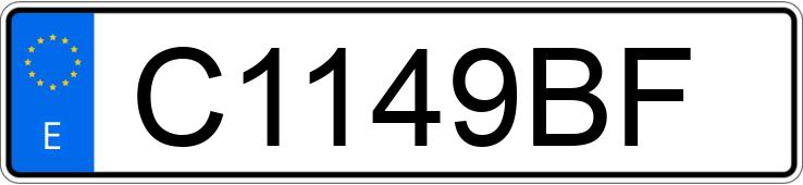 Numer rejestracyjny C1149BF posiada SEAT IBIZA Numer rejestracyjny C1149BF posiada SEAT IBIZA