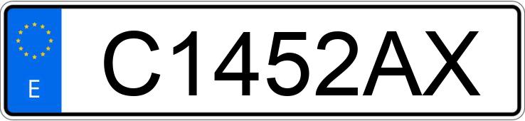 Numer rejestracyjny C1452AX posiada VOLKSWAGEN GOLF