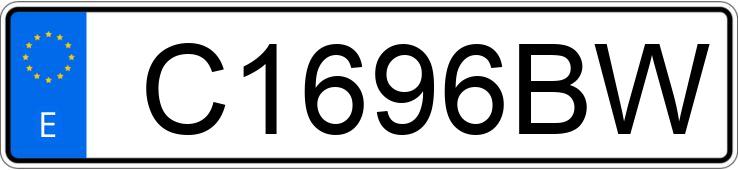 Numer rejestracyjny C1696BW posiada MITSUBISHI MONTERO