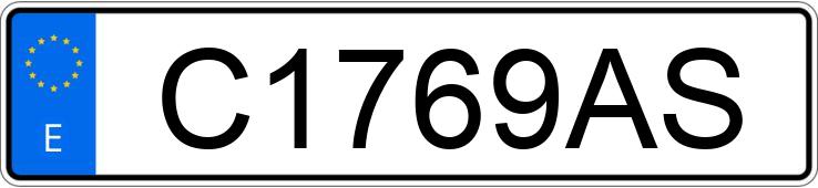 Numer rejestracyjny C1769AS posiada PEGASO EKUS