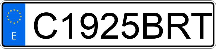 Numer rejestracyjny C1925BRT posiada TRABANT BERLINA Numer rejestracyjny C1925BRT posiada TRABANT BERLINA