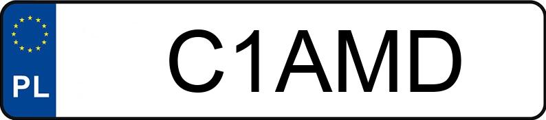 Numer rejestracyjny C1AMD posiada MERCEDES-BENZ GLC 220 D 4MATIC