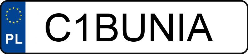 Numer rejestracyjny C1BUNIA posiada BMW 318 Diesel MR`04 E4 E90 318 Diesel MR`04 E4 E90