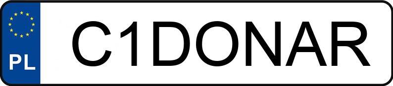 Numer rejestracyjny C1DONAR posiada FORD Mustang 2.3 EcoBoost MR`15 E6 Mustang 2.3 EcoBoost MR`15 E6