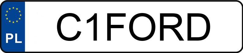 Numer rejestracyjny C1FORD posiada FORD Focus 1.5 EcoBoost MR`18 E6 Connected