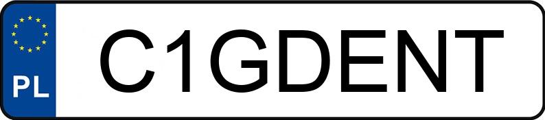 Numer rejestracyjny C1GDENT posiada AUDI Q7 55 TFSI MR`24 E6d 4J Q7 55 TFSI MR`24 E6d 4J