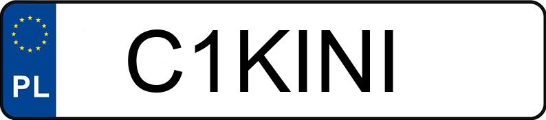 Numer rejestracyjny C1KINI posiada BMW 3
