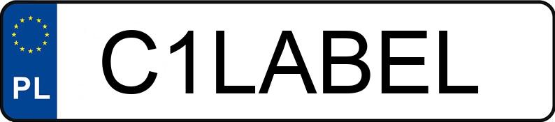 Numer rejestracyjny C1LABEL posiada MERCEDES-BENZ V 300 d MR`24 E6 447 L Style 4Matic Numer rejestracyjny C1LABEL posiada MERCEDES-BENZ V 300 d MR`24 E6 447 L Style 4Matic